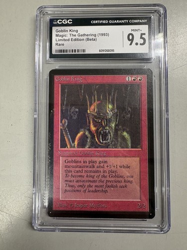 MTG Beta Goblin King CGC 9.5 Mint+ Rare Magic: The Gathering Limited Edition