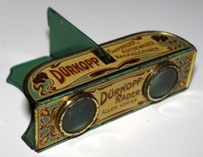 STEREOSCOPE "DÜRKOPP VÉLOS" EN TÔLE LITHOGRAPHIÉE PLIANT