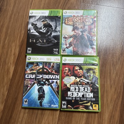 Xbox 360 Lot | RDR GOTY, Halo Anniversary, Crackdown, BioShock Infinite