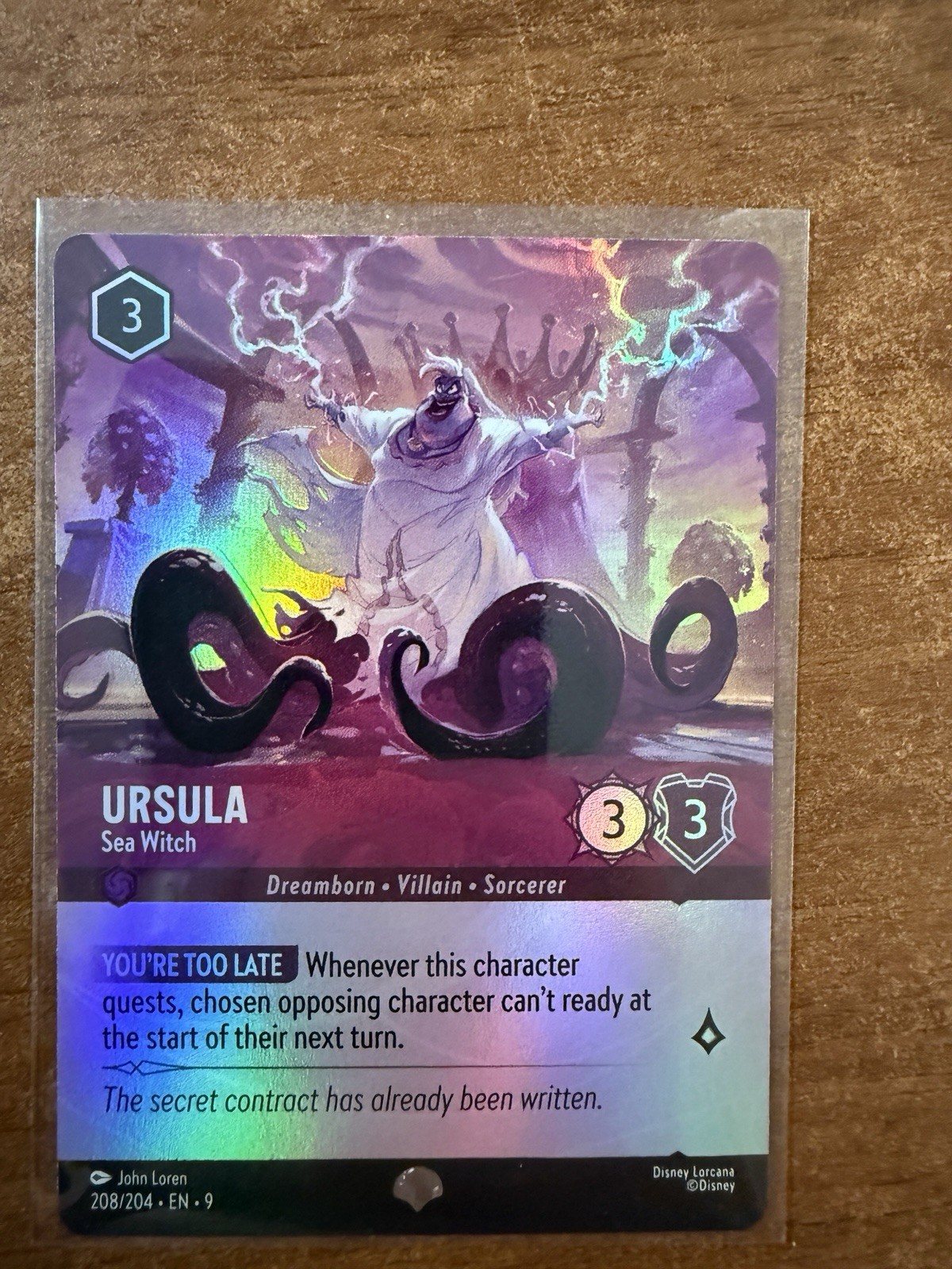 Ursula - Sea Witch (Epic) 208/204 Disney Lorcana Fabled Foil NM