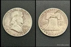1963 Benjamin Franklin Half Dollar 50C 90% Silver Circulated Coin