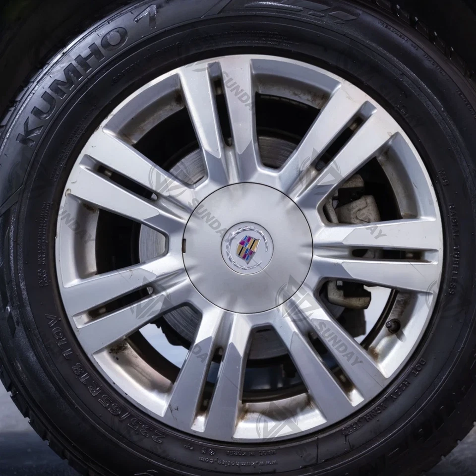 1x For 2010-2016 SRX 18" Wheel Plastic&Acrylic Rim Center Hub Cap Cover #9599024 Foto 3 de 3