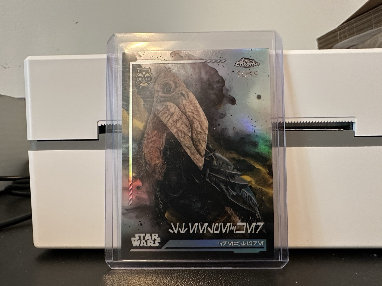 Steelpecker 2024 Topps Chrome Star Wars Aurebesh Refractor /99 #AV-94