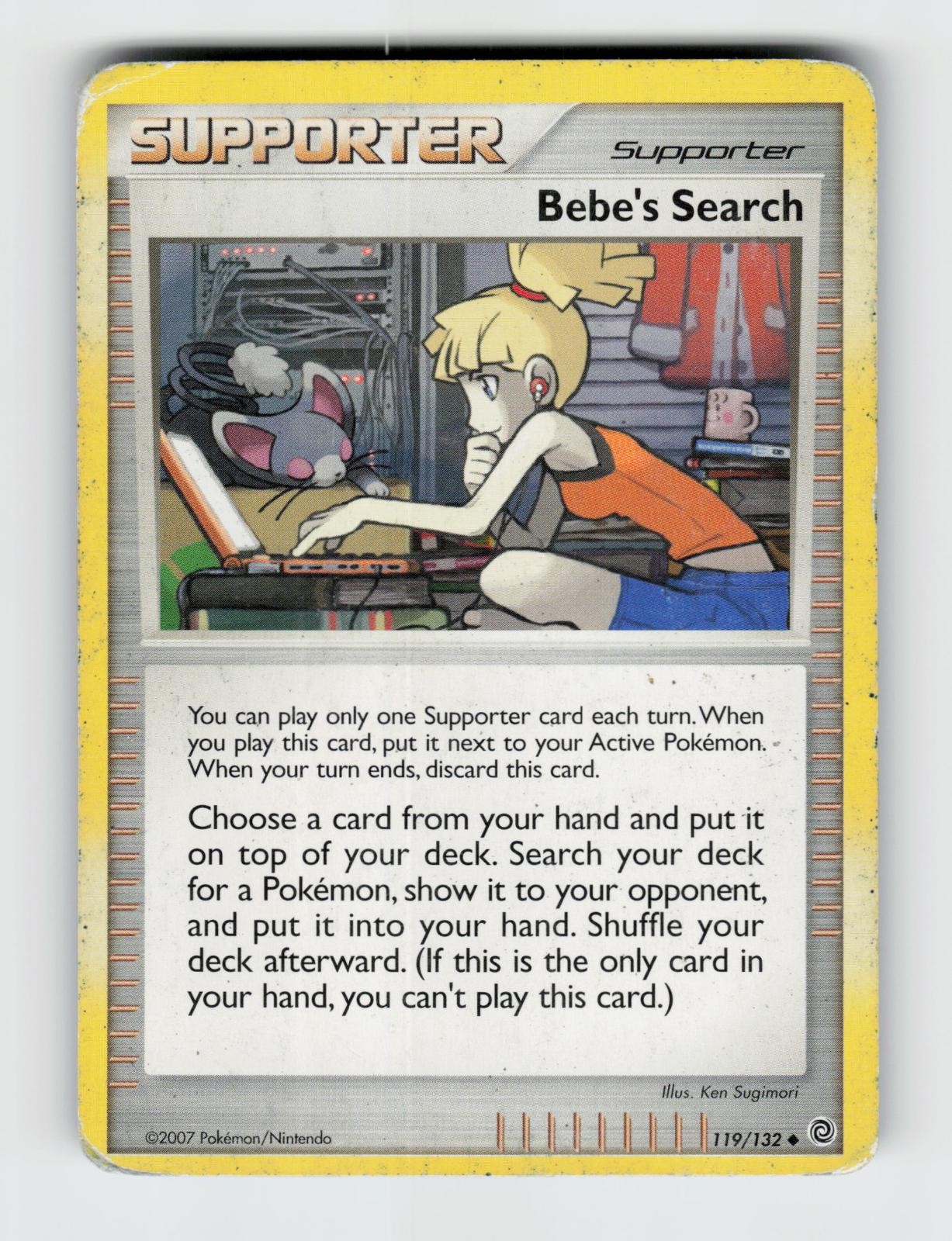 Bebe's Search 119/132 Uncommon Secret Wonders Pokemon 2007 Heavily Played