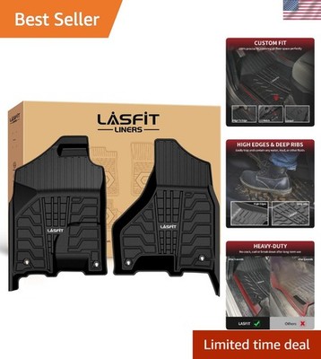 Eco-Friendly Custom Fit Floor Liners for Ram 1500 & Classic 2013-2024 - Black