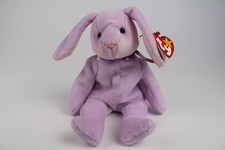 TY FLOPPITY the Purple Bunny /8.5 inch/ Beanie Baby  Lavender Easter Rabbit NWT