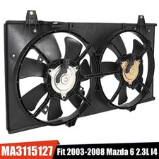 AC Radiator Cooling Dual Fan For 2003-2008 Mazda 6 with 2.3L I4 MA3115127 621170