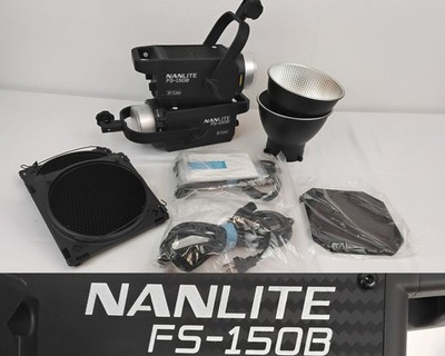 Nanlite FS 15OB Bi-Color LED Spotlights Lot of 2 With Accessories Tested *W5119