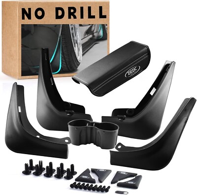 11Pcs Tesla Model 3 Mud Flaps Splash Guards Accessories 2022/2021/2020/2019(4PCS