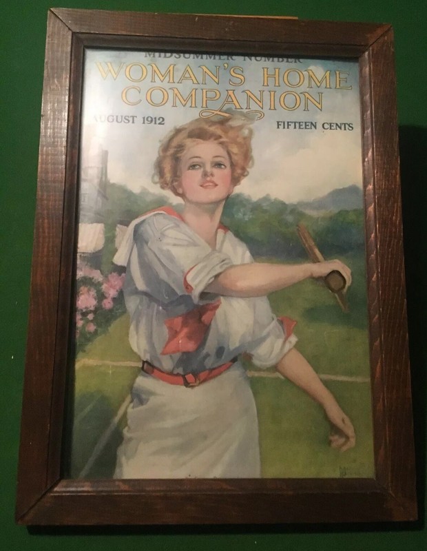 1912 VINTAGE WOMAN’S HOME COMPANION MAGAZINE ANTIQUE TENNIS