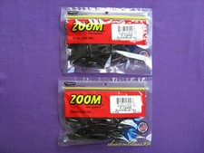 Lot of 2 - Zoom Super Salt Plus Lizards 6" -  Black With Blue Tail - New