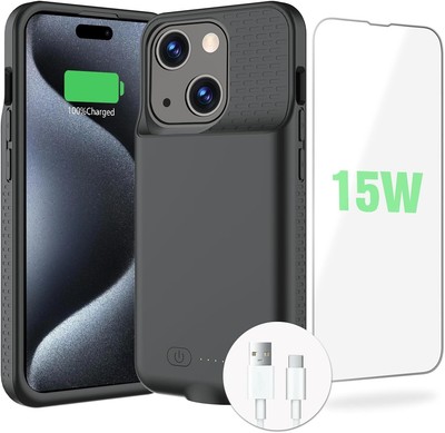Battery Case for iPhone 15 15 Pro New Upgrade 15W Fast Powerful 7000mAh Charger