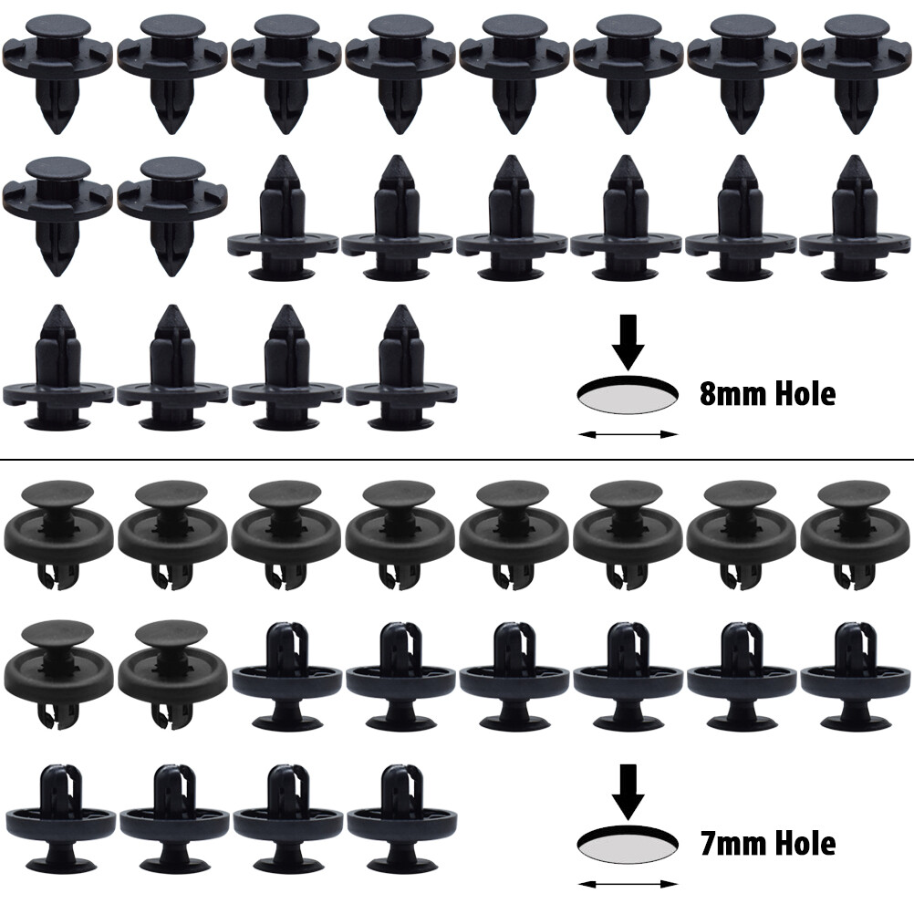 100x For Toyota Engine Cover Inner Fender Bumper Clips Screw Rivets 7 8