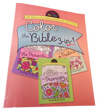 Color the Bible Adult Coloring Book For Your Soul 3in1 Christian Scripture 2017