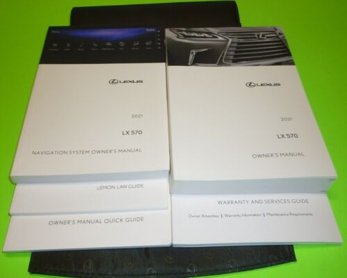 2021 LEXUS LX570 OWNERS MANUAL SET 21 LX 570 +CASE +NAVIGATION GUIDE | eBay