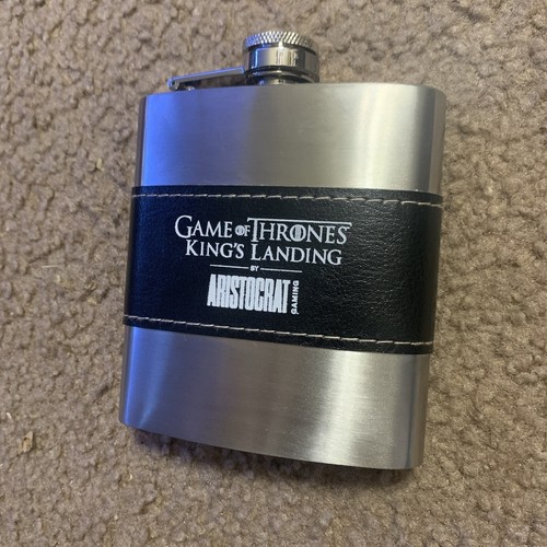 Game Of Thrones 6oz Whiskey Flask New King’s Landing Aristocrat Gaming Steel - Picture 2 of 7