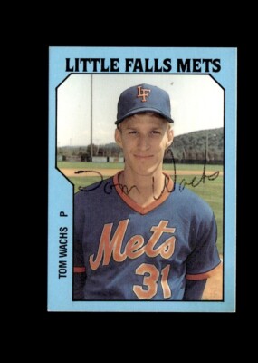 Tom Wachs 1984 TCMA Little Falls Mets authentic autographed card