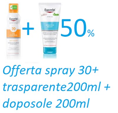 EUCERIN OIL CONTROL DRY TOUCH 30 SOLAR 200M SPRAY TRANSPARENT +NACHSOHLE 200ML
