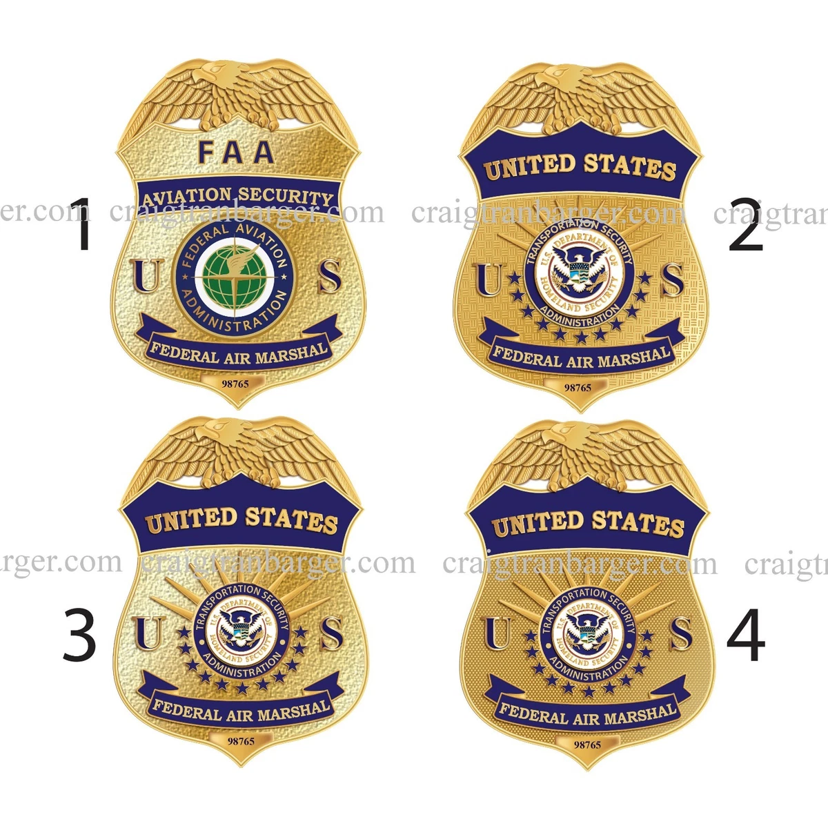 米国「HIALEAH市警」等ポリスバッジ2点 PF社製バッジホルダー