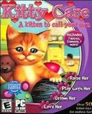 Kitty Care PC CD adopt virtual kitten desktop feed playing cat animal pet game