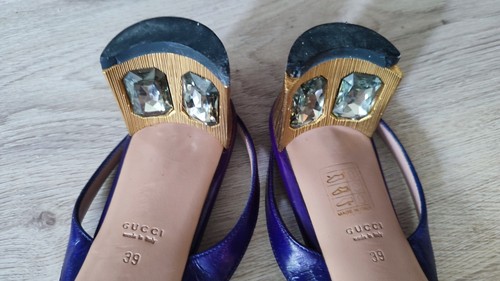 Gucci Arielle eel leather medium heel 39 IT - Picture 4 of 8