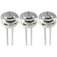 3pcs Diameter Toilet Tank Button Dual Push Flushing Toilet Button With Thread