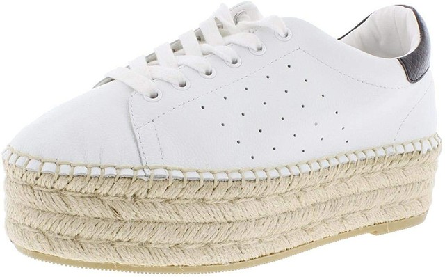 white platform espadrille sneakers