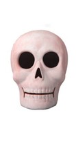 Target Hyde and EEK 2024 Pink Terracotta Grinning Skull Halloween Decor NWT