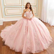 Glitter Sky Blue Quinceanera Dress Ball Gown Applique Beaded Bow Corset Sweet 16