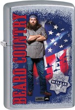 Zippo Duck Dynasty Willie Beard Country Street Chrome Windproof 207CI016922 NEW