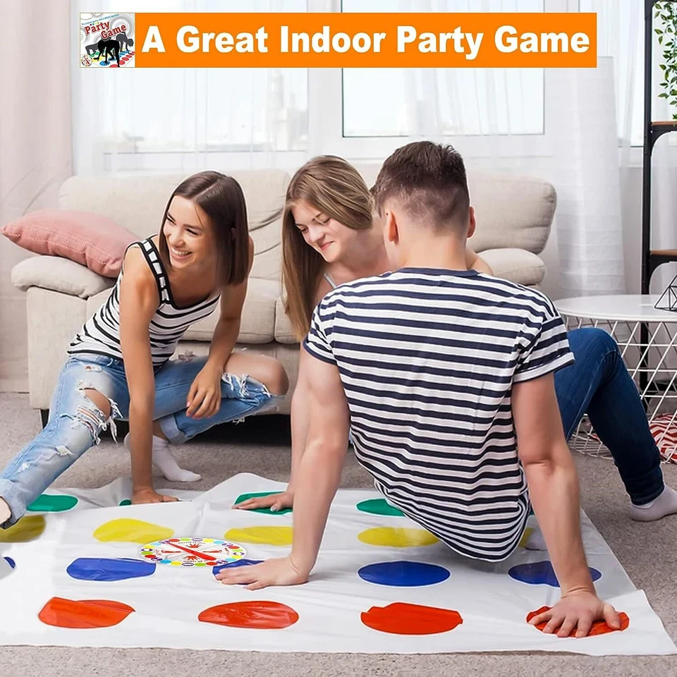 Twister Family Kid Children Classic Funny Party Body Game More Moves Indoor Game - Image 2 of 4