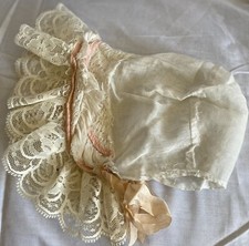 Antique Bonnet For Antique Bisque or Early Doll