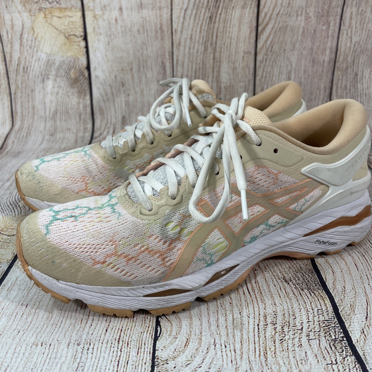 Asics Gel-Kayano 24 Lite Show Apricot Running Shoes Womens Sz