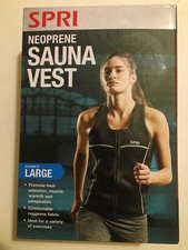 Spri Neoprene Sauna Vest Women L Athlete Health Club Pros Gym Jog Exercise Sweat
