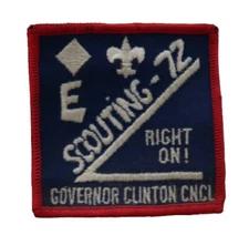 Vintage 1972 Boy Scouts Governor Clinton Council NYS Sew on Patch