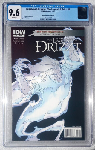 Dungeons & Dragons THE LEGEND OF DRIZZT #4 ~ retailer incentive ~ CGC 9.6