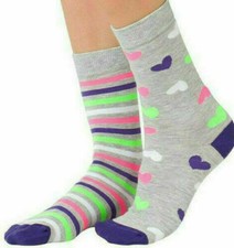 Lucci Grey Mix  match Rich Crew Socks 9-11 comfortable  mostly cotton, 2 pairs