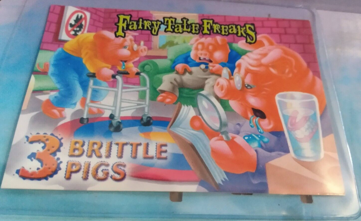 2001 FairyTale Freaks Burger King Card 3 Brittle Pigs Freaky