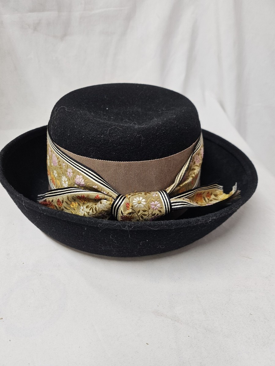 Vintage 1960\'s Boater Hat Michael Howard For Fedoria Vintage FEDORIA Michael Howard 100% Wool Fedora Camel Hat | eBay main image 4