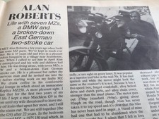 MZ ISDT TRIALS PERIOD 1982 MOTORCYCLE MAGAZINE ARTICLE