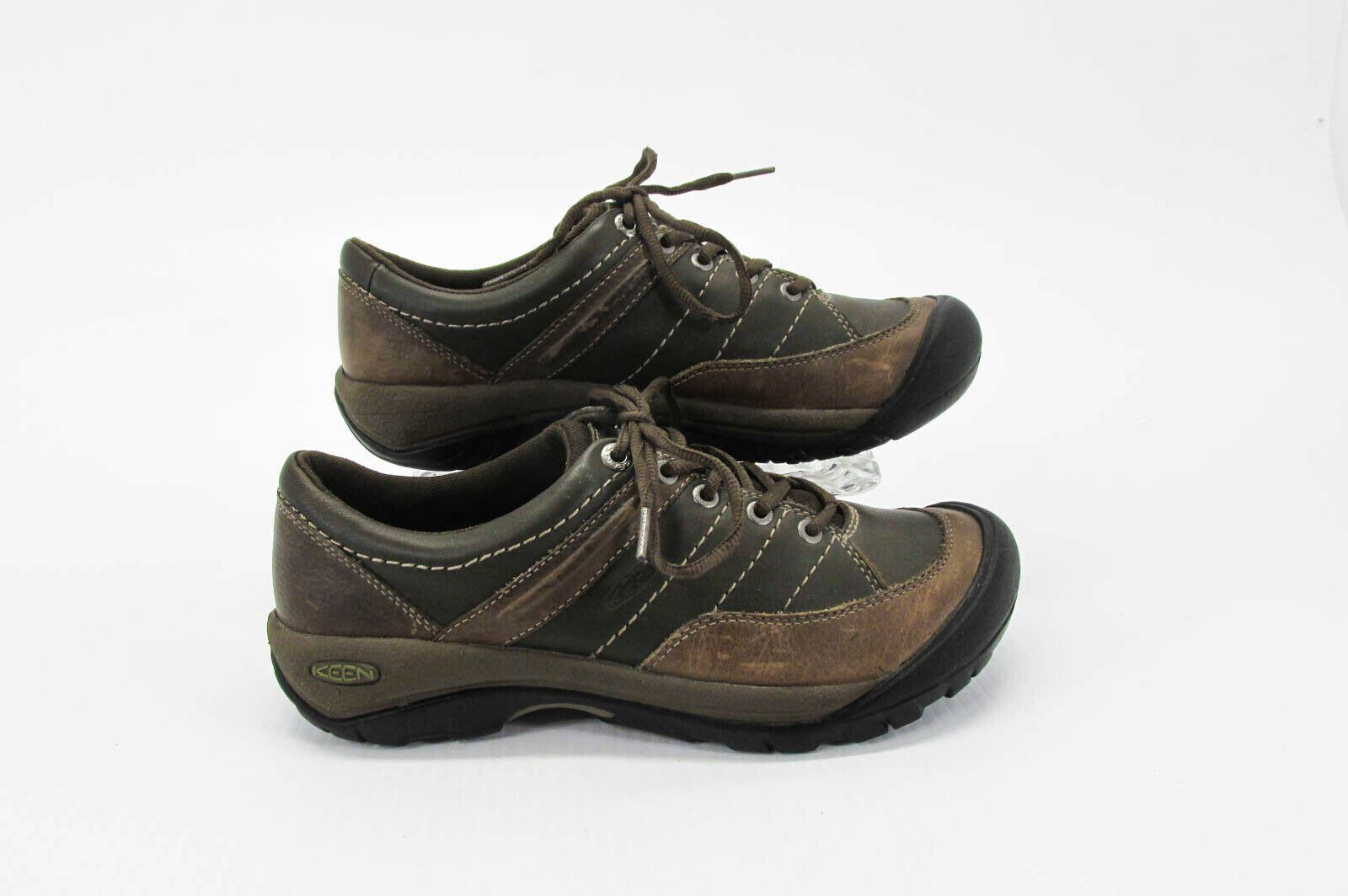 Scarpa donna Keen Presidio taglia 9M marrone escursionismo Oxford sneaker usata xq