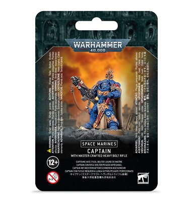 Warhammer 40k Space Marine Captain w/Master-Crafted Heavy Bolt Rifle NEW in BOX