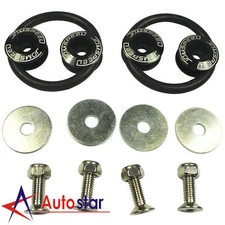 New Black JDMSPEED Aluminum Quick Release Car Bumper Fender Trunk Hatch Lid Kit