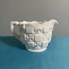 Vintage Westmoreland Old Quilted Milk Glass Creamer