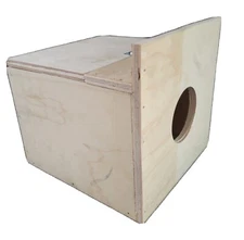 Nest Box (8"x8"x6") For Lovebirds, Australian parakeets, finches