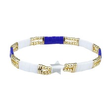 Pulseras KELITCH Star Charm Tila Pulseras elásticas Mujeres Pulseras de amistad