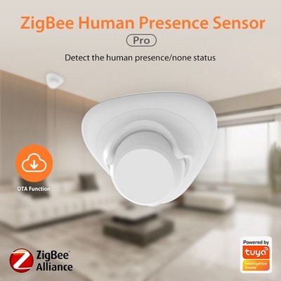 Für Zigbee Hub Millimeter -Wellensensor Smart -Präsenzsensor Horizontal 15 °
