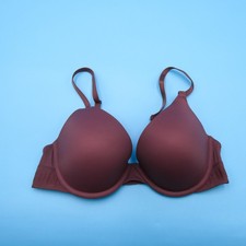 Victoria Secret Push Up Bra 34C Brown Underwire Wear Everywhere Padded Lingerie