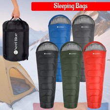 Winter Sleeping Bag Warm 350GSM Waterproof Mummy Zip Adults Camping Hiking