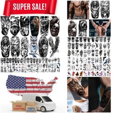Over 200 Unique Temporary Tattoos - Ideal for Halloween Parties Festivals